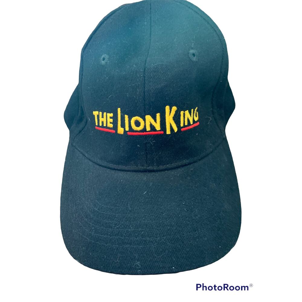 New Vintage Deadstock Disney Lion King 100% Cotton OS Adjustable Black